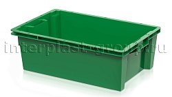Ящик универсальный для овощей, фруктов и хлеба сплошной зеленый