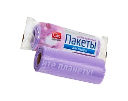 Мешки для мусора 35 л, ароматизированные, сиреневые, в рулоне 20 шт., ПНД, 12 мкм, 560х530 мм, GRIFON Полевые Цветы, 100-034 в Петрозаводске Мешки для мусора 35 л, ароматизированные, сиреневые, в рулоне 20 шт., ПНД, 12 мкм, 560х530 мм, GRIFON Полевые Цветы, 100-034 в Петрозаводске