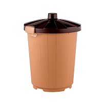 Мусорный бак с крышкой 105 л бежевый 105 бежевый в Петрозаводске