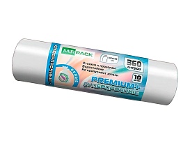 Мешки для мусора 360 л, белые, в рулоне 10 шт., ПВД 65 мкм, 1400х1000 мм, PREMIUM+, 3601015302 в Петрозаводске