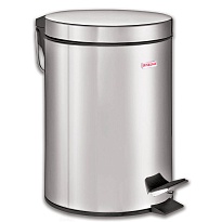 Ведро-контейнер для мусора (урна) с педалью LAIMA Classic, 5 л, зеркальное, нержавеющая сталь, со съемным внутренним ведром в Петрозаводске