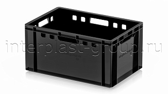 Ящик для мяса и колбасных изделий Е-3 черный в Петрозаводске Ящик для мяса и колбасных изделий Е-3 черный в Петрозаводске