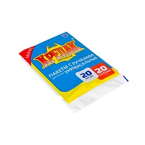 Мешки для мусора 20 л, с ручками, черные, в пачке 20 шт., ПНД, 10 мкм, 550х440 мм, Крепак, 4607075710085 в Петрозаводске Мешки для мусора 20 л, с ручками, черные, в пачке 20 шт., ПНД, 10 мкм, 550х440 мм, Крепак, 4607075710085 в Петрозаводске