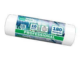 Мешки для мусора 180 л, прозрачные, в рулоне 10 шт., ПВД, 30 мкм, 1100х930 мм, PROFESSIONAL, 180104408 в Петрозаводске Мешки для мусора 180 л, прозрачные, в рулоне 10 шт., ПВД, 30 мкм, 1100х930 мм, PROFESSIONAL, 180104408 в Петрозаводске