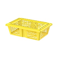 Ящик продуктовый универсальный желтый в Петрозаводске Ящик продуктовый универсальный желтый в Петрозаводске
