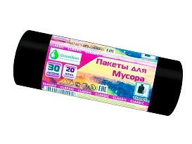 Мешки для мусора 30 л, черные, в рулоне 20 шт., ПНД, 7 мкм, 600х500 мм, MIRPACK Classik, 302040 в Петрозаводске Мешки для мусора 30 л, черные, в рулоне 20 шт., ПНД, 7 мкм, 600х500 мм, MIRPACK Classik, 302040 в Петрозаводске