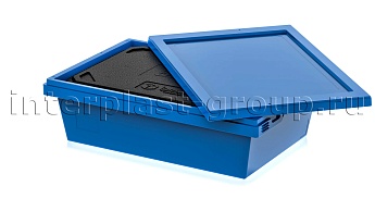 Изотермический контейнер KV 6416 в сборе с крышкой голубой в Петрозаводске