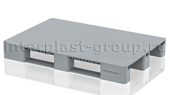 Поддон пластиковый сплошной (усилен 1 трубой) без бортиков серый в Петрозаводске Поддон пластиковый сплошной (усилен 1 трубой) без бортиков серый в Петрозаводске