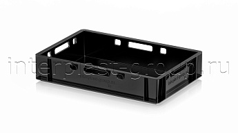 Ящик для мяса и колбасных изделий Е-1 черный в Петрозаводске Ящик для мяса и колбасных изделий Е-1 черный в Петрозаводске