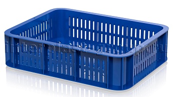 Ящик (лоток) кондитерский перфорированный синий в Петрозаводске