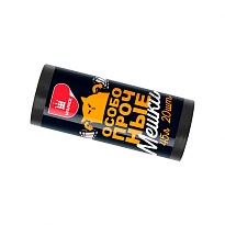 Мешки для мусора 45 л, черные, в рулоне 20 шт., ПНД, 14 мкм, 650х550 мм, Особопрочные, МП7795 в Петрозаводске