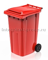 Контейнер для мусора 240 л красный облегченный 240 красный в Петрозаводске