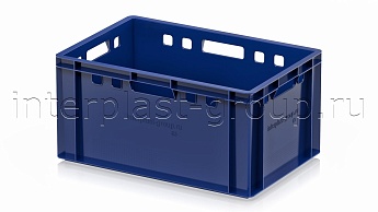 Ящик для мяса и колбасных изделий Е-3 темно-синий в Петрозаводске Ящик для мяса и колбасных изделий Е-3 темно-синий в Петрозаводске
