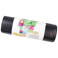 Мешки для мусора 220 л, черные, в рулоне 10 шт., ПВД, 29 мкм, 1100х830 мм, Концепция Быта ЭкоДом, 604924 в Петрозаводске Мешки для мусора 220 л, черные, в рулоне 10 шт., ПВД, 29 мкм, 1100х830 мм, Концепция Быта ЭкоДом, 604924 в Петрозаводске