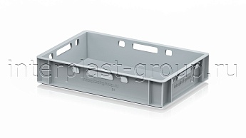 Ящик для мяса и колбасных изделий Е-1 серый в Петрозаводске Ящик для мяса и колбасных изделий Е-1 серый в Петрозаводске